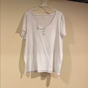 White AE plush t-shirt